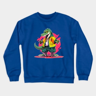cool crocodile Crewneck Sweatshirt